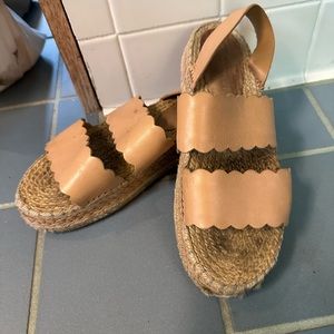 See By Chloe Scalloped Sandals Size 7